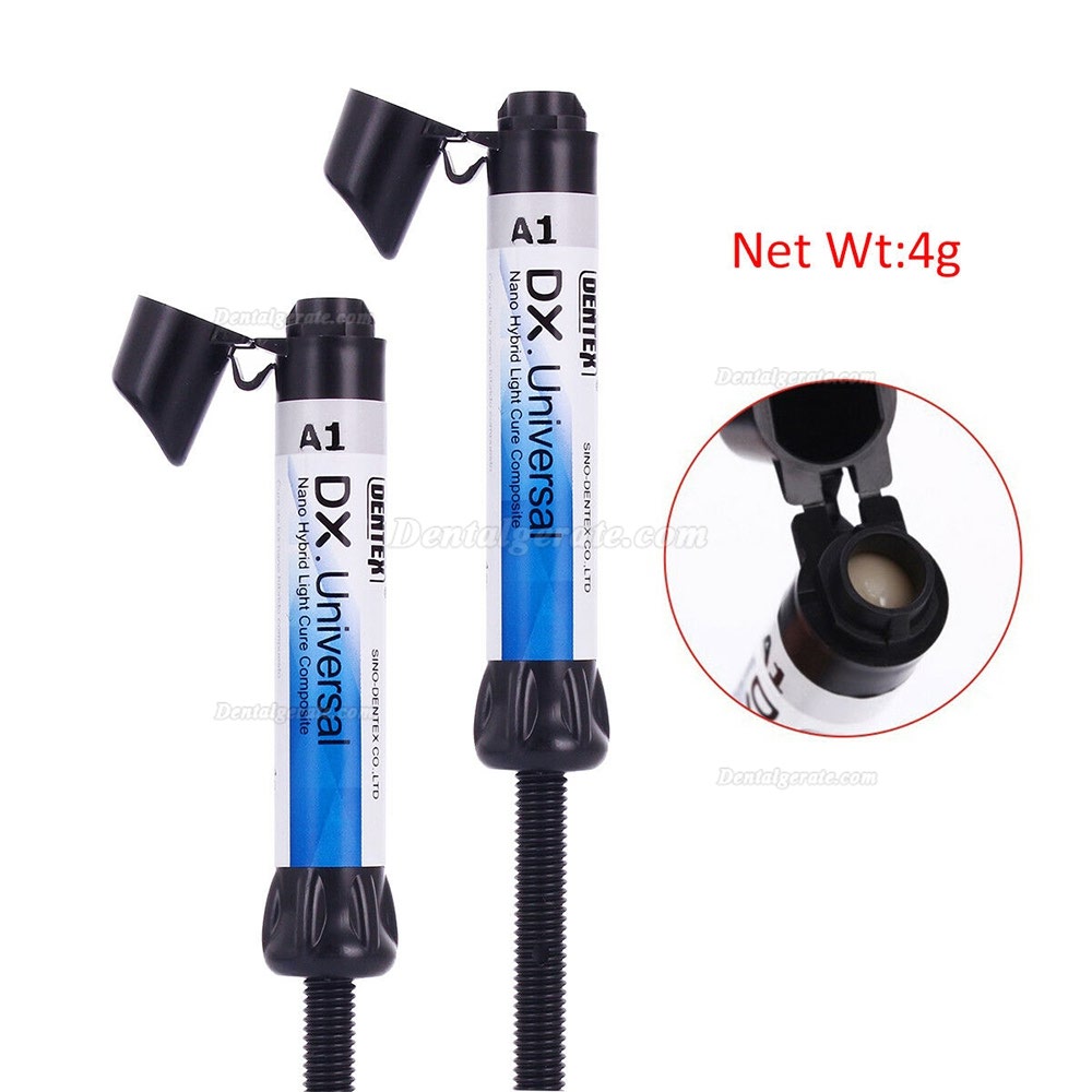 5Pcs A1 Lichth&auml;rtende Dental Hybridkunstharz Composite Syringe
